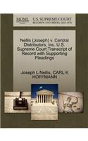 Nellis (Joseph) V. Central Distributors, Inc. U.S. Supreme Court Transcript of Record with Supporting Pleadings