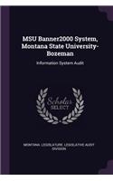 MSU Banner2000 System, Montana State University-Bozeman