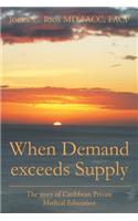 When Demand exceeds Supply