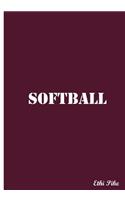 Ethi Pike - Softball Purple Notebook / Extended Lines / Soft Matte Cover: An Ethi Pike Collectible Journal