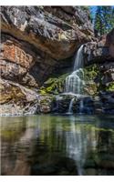 A Fantastic Waterfall and Its Reflection in the Lake Nature Journal