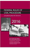 Federal Rules of Civil Procedure and Selected Other Procedural Provisions