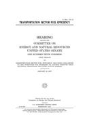 Transportation sector fuel efficiency