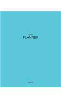 Undated Aqua Planner: Deep and Rich 12 Month - 1 Year No Date Daily Weekly Monthly Business Journal- Calendar Organizer with To-Do List, Goals Planning, Schedule Agenda a