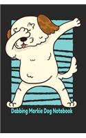 Dabbing Morkie Dog Notebook: wide ruled blank line paper 120 pages 6x9 inches, school journal, jot down homework assignments, to-do-list, notes, dairy. Great accessories gift fo