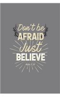 Don't Be Afraid Just Believe Mark 5