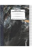 Graph Paper Composition Notebook: 110 Pages - Quad Ruled 4x4 - 8.5" x 11" Marble Large Notebook with Grid Paper - Math Notebook For Students