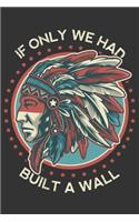 2020 Week To View Dated Planner Diary: 6x9 Inches Paperback If Only We Had Built A Wall Native American Indian