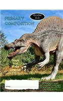 Primary Draw and Write Composition Journal Grades K-2: Dinosaur Theme book 7.44 x 9.69, 60 sheets, 120 pages, book for primary grade students (Primary Draw and Write Composition Notebooks) Volume 5