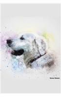 Retriever Notebook: Beautiful Hand-Painted Watercolor Retriever Dog Journal / Notebook / Diary, 100 Lined Pages (Retriever Books and Gifts to Write in for Dog Lovers)
