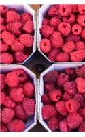 Four Baskets of Fresh Red Rasberries Journal