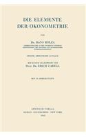 Die Elemente Der Ökonometrie