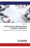 Performance Management in Higher Education