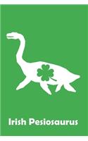 Green Irish Pesiosaurus Dinosaur Clover St. Patrick's Day