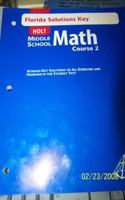 FL Solutions Keys MS Math 2004 Crs 2: (English)