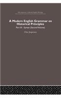 A Modern English Grammar on Historical Principles