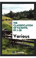The Classification of Patents; pp.1-38