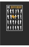 Be Different: Karate Notebook, Dotted Bullet (6 x 9 - 120 pages) Martial Arts Themed Notebook for Daily Journal, Diary, and Gift