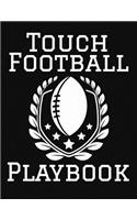 Touch Football Playbook: 2019-2020 Football Coaching Notebook, Blank Field Pages, Calendar, Game Statistics, Roster