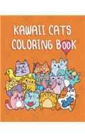 Kawaii Cats Coloring Book: Cute Cats to Draw For kids of all ages! Glossy Cover (70 Pages, 8 x 10)