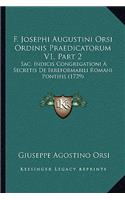 F. Josephi Augustini Orsi Ordinis Praedicatorum V1, Part 2