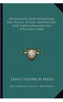 Bildung Und Bedeutung Des Plural In Den Semitischen Und Indogermanischen Sprachen (1846)