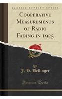 Cooperative Measurements of Radio Fading in 1925 (Classic Reprint)