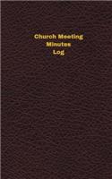 Church Meeting Minutes Log (Logbook, Journal - 96 pages, 5 x 8 inches): Church Meeting Minutes Logbook (Deep Wine Cover, Small)