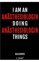 Kalender für Anästhesiologen / Anästhesiologe / Anästhesiologin