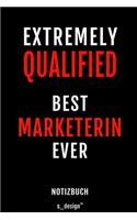 Notizbuch für Marketer / Marketerin: Originelle Geschenk-Idee [120 Seiten liniertes blanko Papier]