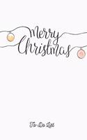 Merry Christmas To-Do List