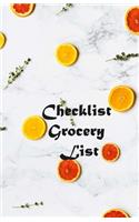 Checklist Grocery List