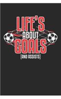 Life's About Goals (and assists): Soccer Player Striker Goal