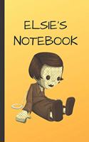 Elsie's Notebook: Doll Writing 120 Pages Notebook Journal - Small Lined (6 X 9 )