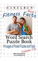 Circle It, Fitness Facts, Book 1, Pocket Size, Word Search, Puzzle Book