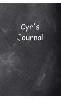 Cyr Personalized Name Journal Custom Name Gift Idea Cyr: (Notebook, Diary, Blank Book)(Name Personalized Journals Notebooks Diaries)