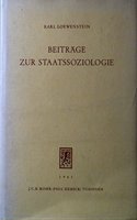 Beitrage Zur Staatssoziologie