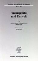 Finanzpolitik Und Umwelt