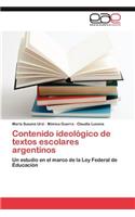 Contenido ideológico de textos escolares argentinos