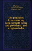 principles of conveyancing . with copyhold forms and precedents, and a copious index