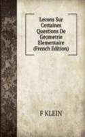 Lecons Sur Certaines Questions De Geometrie Elementaire (French Edition)