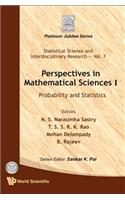 Perspectives In Mathematical Science I: Probability And Statistics