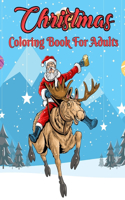 Christmas Coloring Book For Adults: Easy Large Print Winter Christmas Scenes For Adults, (Festive Scenes, Winter Scenes, Christmas Decorations, Coloring Book).Volume-1