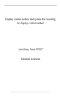 Display control method and system for executing the display control method