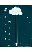 Sleep Diary: Sleep Issue - sleepless night Endress thoughts - Sleep is for everyone -Can't sleep write now journal- Track & Manage Sleep & Insomnia