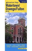 Watertown Oswego Fulton NY Street Map