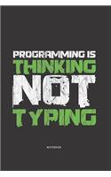 Notebook: Programming Lined notebook ca A5 for notes, sketches, drawings, formulas, as a calendar or for learning; wide line grid; programmer, developer & IT 