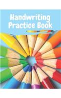 Handwriting Practice Book: Preschool & Kindergarten Spanish Primary Penmanship Workbook for Children & Kids