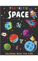 Fantastic Space coloring boook for kids