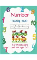 Number Tracing book 12345 For Preschoolers and Kids ages 3-5